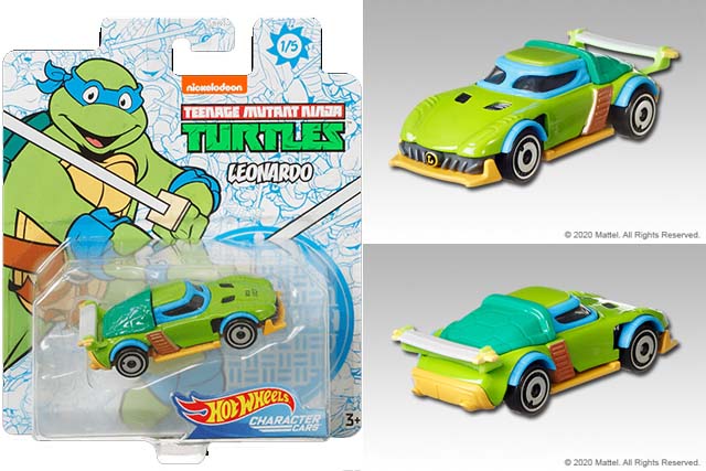 Leonardo 2020 Hot Wheels Studio Character Cars TMNT Mix B 