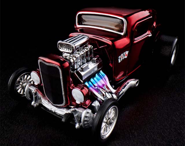 HWCにてOxbloodカラーのRLC Exclusive '32 FORD情報！エンジン造形変更 