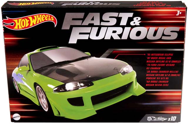 Hotwheels FAST&FURIOUS ワイルドスピードミニカー 10台